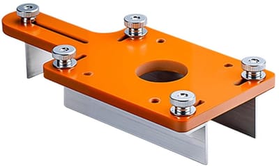 Houtbewerkingssjablonen - Verstelbare sjablonen - Nauwkeurig groeven maken - Robuuste aluminiumlegering - 15 x 11 x 5 cm - Zilverkleurig