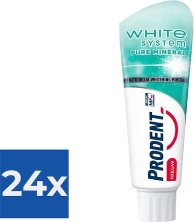 Prodent Tandpasta  White System Pure Mineral - Voordeelverpakking 24 stuks