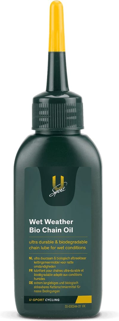 U-Sport Wet Weather Bio Chain Oil - 50 ml - Biologische Kettingolie - Regen & Modder - Hydrodynamische Bescherming