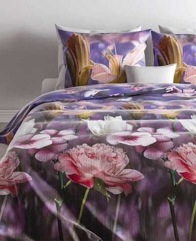 ZoHome Dona Dekbedovertrek - Eenpersoons - 140x200/220 cm - Purple
