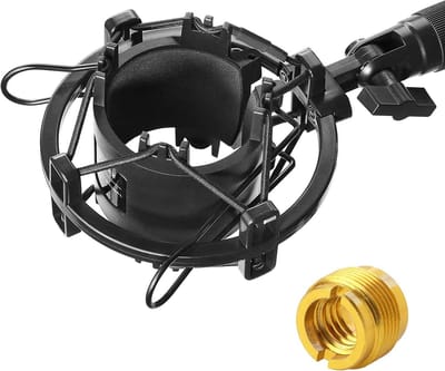 Microfoon Shockmount voor Condensatormicrofoons - Vermindert Trillingsgeluid en Verbetert Opnamekwaliteit voor Audio Technica AT2020, AT2020USB+, AT2035 en ATR2500