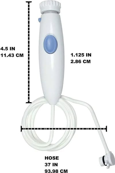 Accessoires voor mondhygiëne, compatibel met Waterpik WP-100, WP-300, WP-660 en WP-900, vervangingsset voor de Super Water tandenborstel, 1 handvat/slang.