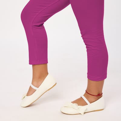 Merry Style MS-MS10-131-LE Meisjes Leggings - Sport - Vrijetijdsbroek - Lang- Viscose - Sporbroek - Yogabroek - Fuchsia2 - 140