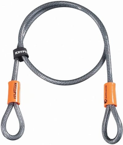 Flexibele Kabel - Stalen Sluiting - Fiets Beveiligen - Gevlochten Staalkabel - 1.2 Meter - Zilver