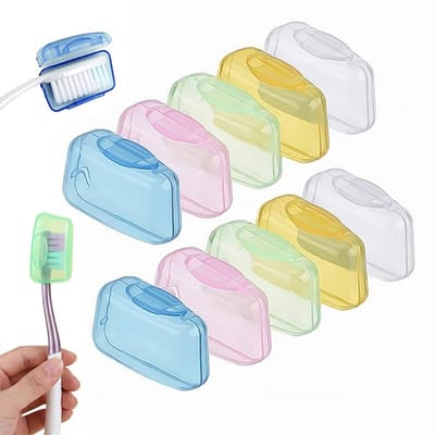 10 stuks - Tandenborstel bescherm hoesje - Tandenborstel beschermhoes - tandenborstel beschermer - tandenborstel beschermer oral - Beschermkap voor tandenborstelkop - Tandenborstel hoesje - Geschikt voor op reis thuis op de camping en op school