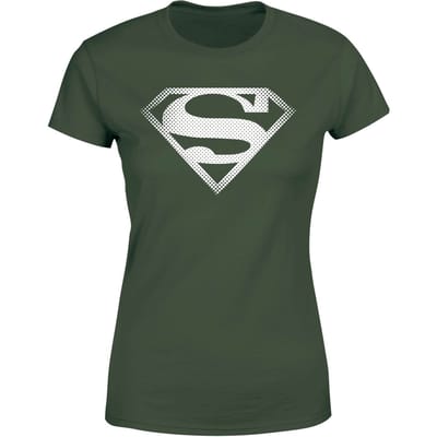 Superman Spot Logo Women's T-Shirt - Green - XS