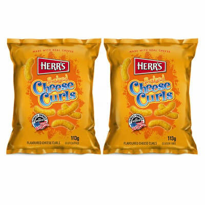 Herr's Baked cheese curls 2 Stuks