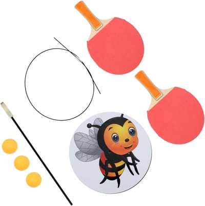 Tafeltennis Trainer - Pingpong Oefenapparaat - Reflexen Trainen - Elastische Schacht - 90 cm - Diverse Kleuren