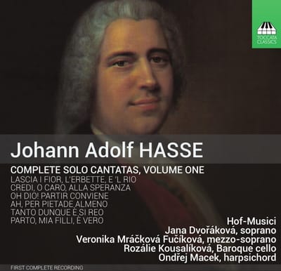 Baroque Ensemble "Hofmusici", Jana Dvořáková, Veronika Mrácková-Fuciková, Rozálie Kousaliková, Ondrej Macek - Hasse: Solo Cantatas, Volume One (CD)