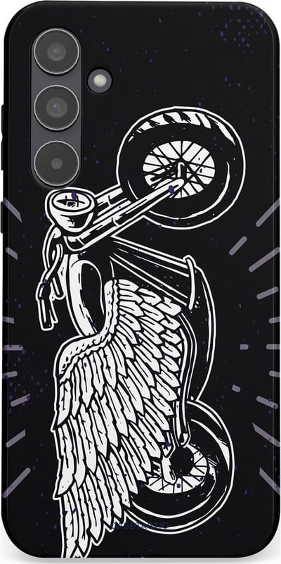 Casetastic Hoesje Geschikt voor Samsung A55 - Stijlvolle Beschermende Duo-layer Case - Retro highway