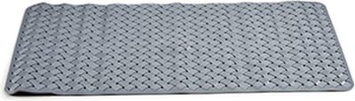 Berilo - anti-slip badkamer douche/bad mat - grijs - PVC - 78 x 38 cm