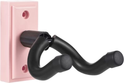 Gitaar Muurbeugel - Gitaarhaak Hanger - Instrument Opslag - Solide Metalen Frame - 14.8 x 10 cm - Roze