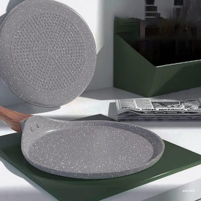 Koekenpan - Pancake pan - Ontbijt Bakken - Anti-aanbaklaag - 23 cm - Grijs