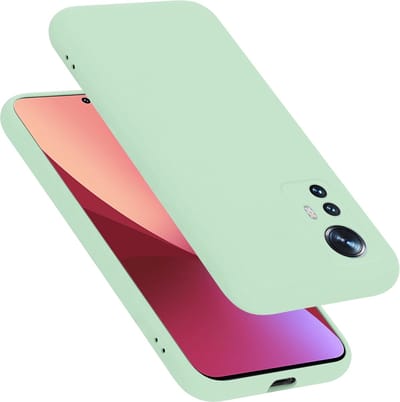 Cadorabo Hoesje geschikt voor Xiaomi 12 / 12X in LIQUID LICHT GROEN - Beschermhoes gemaakt van flexibel TPU silicone Case Cover