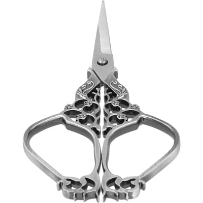 Doe-het-zelf Naaischaar Borduurwerk Vintage Klassiek Naaldkunst Werk Ambacht CollectieGrijs Zilver zilver