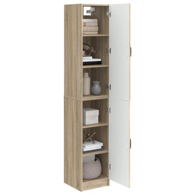 vidaXL - Kast - Set - 2 - st - Sonoma - Eiken - Bewerkt - hout