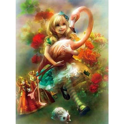 5D Diy Diamond Schilderen Cartoon Prinses Volledige Ronde Diamant Borduren Kruissteek 20X30CM