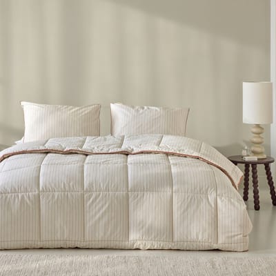 Walra Dekbed zonder overtrek Whimsy Lines - 140x200 - 100% Katoen (BCI) - Off White