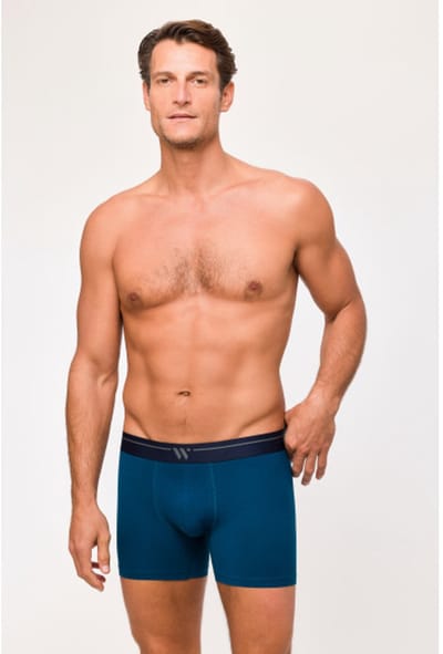 Woody Jongens-Heren set donkerblauw + bl - maat S