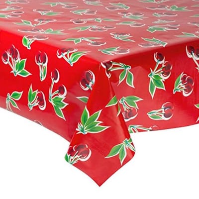 Atelier Du Baj Cherry Red Mexicaans Tafelzeil - 250 x 120 cm