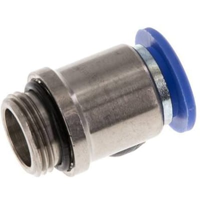 12mm x G3/8'' Messing/PA 66 Insteekfitting Buitendraad Binnenzeskant NBR [2 Stuks]