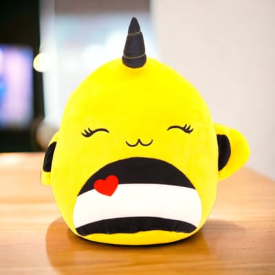 Klikkopers® - Kawaii knuffel - Squish Knuffel - 18 cm tot 22 cm - Bij Knuffel - Kawaii Kussen - Kawaii