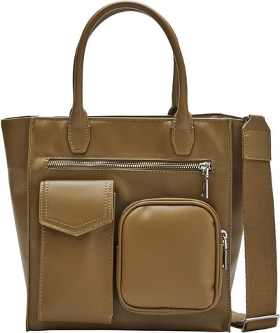 s.Oliver Handtas Shopper Brown Olijfgroen