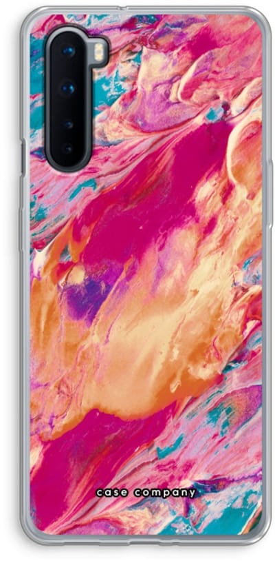 Case Company® - Hoesje geschikt voor OnePlus Nord hoesje - Pastel Echoes - Soft Cover Telefoonhoesje - Bescherming aan alle Kanten en Schermrand