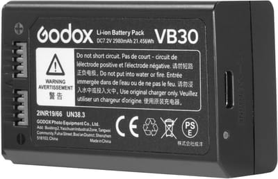 Oplaadbare VB30 Batterij voor Speedlite Flitsers - Type C Aansluiting