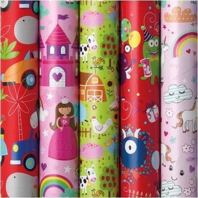 Verhaak Cadeaupapier Bambini Junior 200 X 70 Cm Papier 5 Stuks