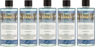 Handzeep Hammam Herbal 500 ml - set van 5 stuks - Voordeelverpakking