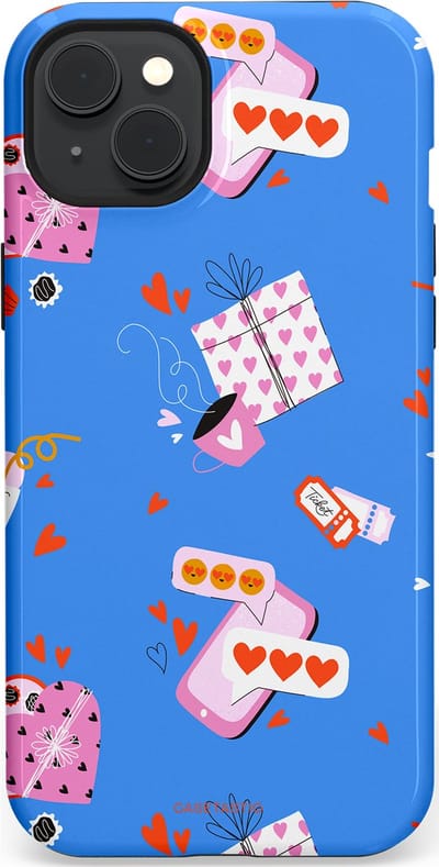 Casetastic Hoesje Geschikt voor Apple iPhone 15 Plus Magsafe - Stijlvolle Beschermende Duo-layer Case - Romantische Date