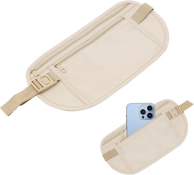 Reisgeldriem voor Dames en Heren - Antidiefstal Heuptas voor Waardevolle Spullen, Lichtgewicht en Comfortabel voor Actieve Reizen