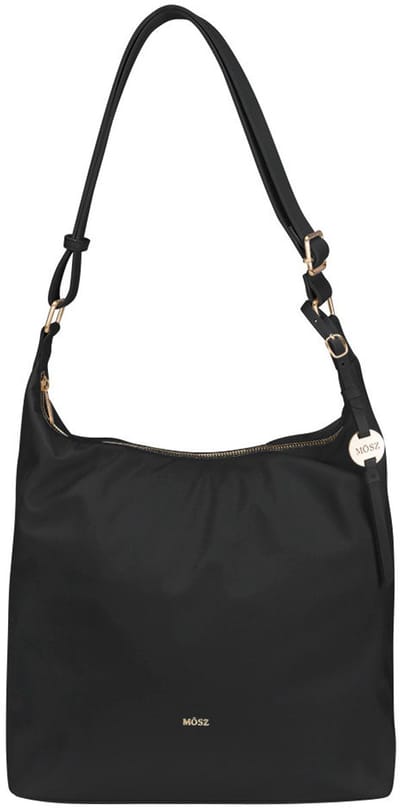 MŌSZ Dames schoudertas hobo nylon - zwart
