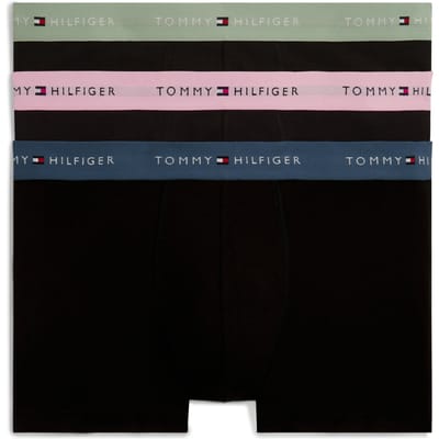 Tommy Hilfiger 3-pack Trunk Waistband Mnt Gry/cls Pnk/ag Sea Taglia: S | Biancheria intima Outlet | Uomo