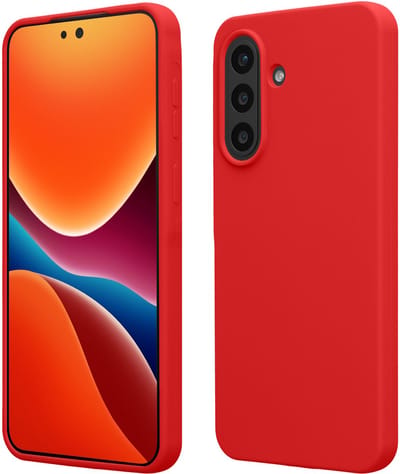 kwmobile telefoonhoesje geschikt voor Samsung Galaxy A57 5G - Hoesje met siliconen coating - Smartphone case in klassiek rood