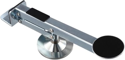Voetpedaal Deurlifter - Deuropener Gereedschap - Deuren Plaatsen - Handsfree Bediening - 6-60mm Verstelbaar - Zilverkleurig