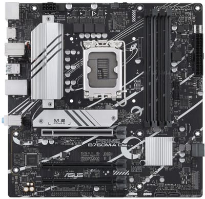 ASUS PRIME B760M-A D4-CSM Moederbord - Intel B760 - Intel LGA1700 - DDR4 RAM - Micro-ATX