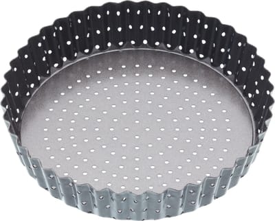 KitchenCraft MasterClass Crusty Bake Gebak / Taartvorm met antiaanbaklaag - Grijs 18 cm
