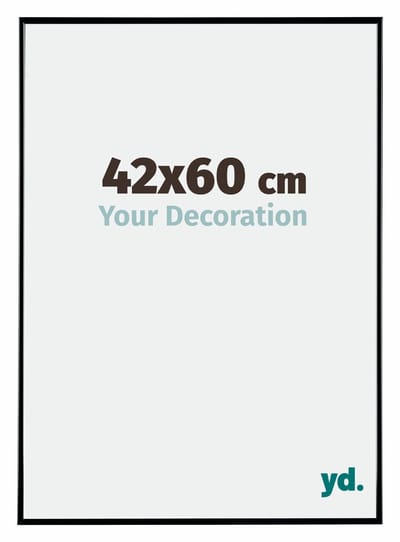 Your Decoration - Fotolijst 42x60 cm - Kunststof - Zwart Hoogglans - Evry