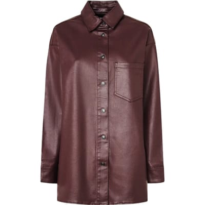 Pepe Jeans Pl304963 Overhemd Met Lange Mouwen Bruin M Vrouw