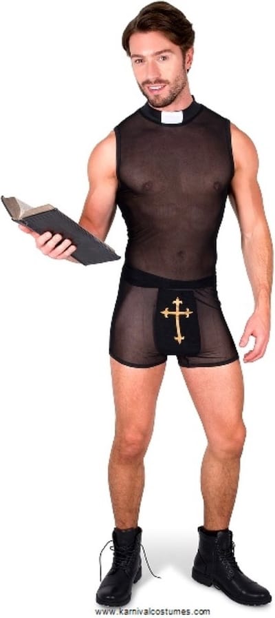 Karnival Costumes Ondeugende Priester Kostuum Heren Pride Foute Party Carnaval Verkleedkleren Volwassenen Regenboog Gay Pride LHBTI - Polyester - Maat S
