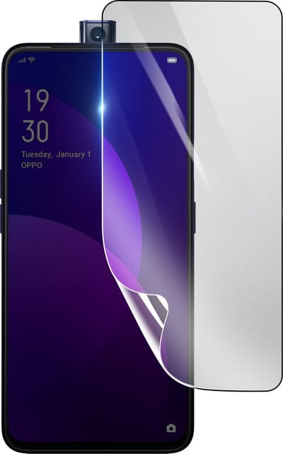3mk, Geschikt voor Oppo F11 Pro, Schokbestendige Hydrogel Screenprotector, Transparant