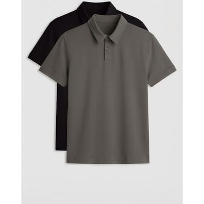 Heren Katoenen-Elastaan Poloshirt