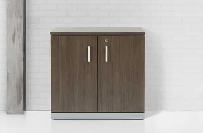 Modulaire draaideurkast Chief 85x90x42cm Havanna met Aluminium ombouw
