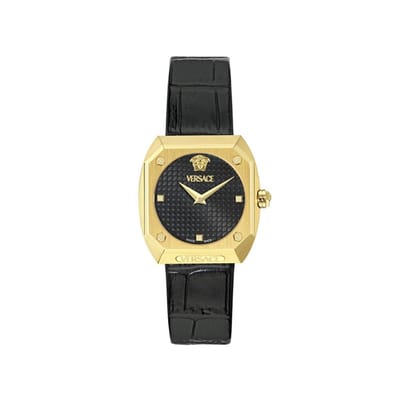 Versace Antares Lady VE9E00224 Horloge - Leer - Zwart - Ø 36 mm
