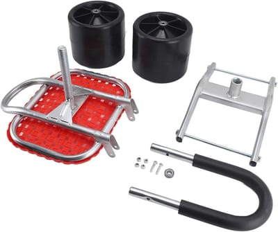 Mobiele Werkstoel - Tuinstoel - Buitenwerken - Verstelbaar en verrijdbaar - 46 cm lengte - Zwart