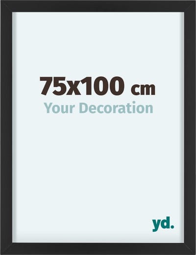 Your Decoration - Fotolijst 75x100 cm - Aluminium - Zwart - Virginia