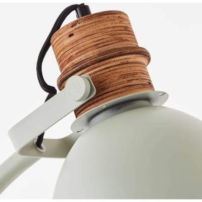 Brilliant Erena vloerlamp 1,5m lichtgroen metaal/hout voetschakelaar 1x A60, E27, 40 W, geschikt voor normale lamp (niet inbegrepen)