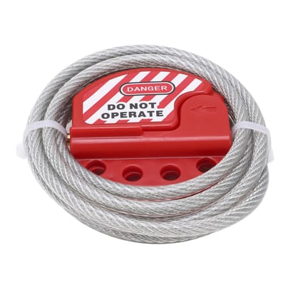 Kabelslot Vier Sleutelgaten Kabels Hoge Temperatuurbestendigheid Hoge Veiligheid Lockout Tagout Kit red
